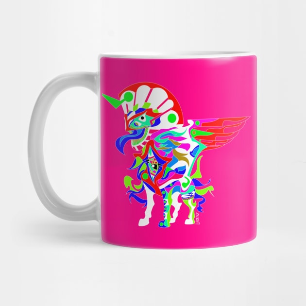 kaiju sphinx madness ecopop mexican patterns and colors by jorge_lebeau